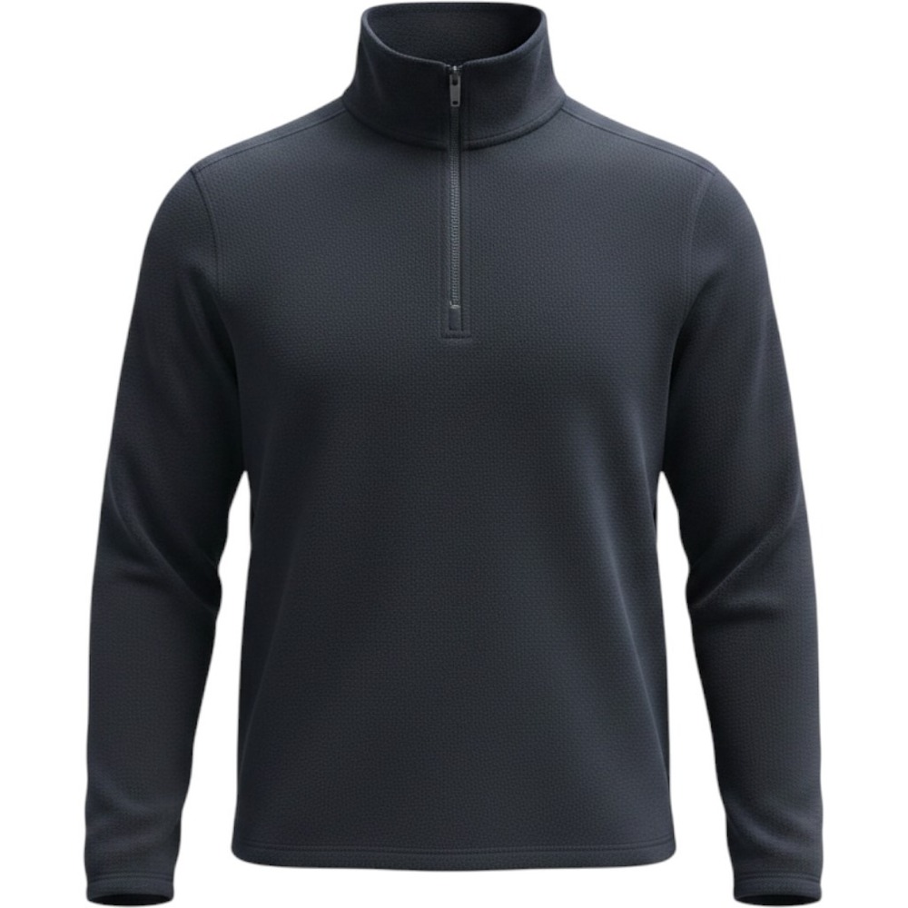Banana Republic Ultrawarm Mens Navy Blue Fleece Quarter Zip Pullover Sweater M
